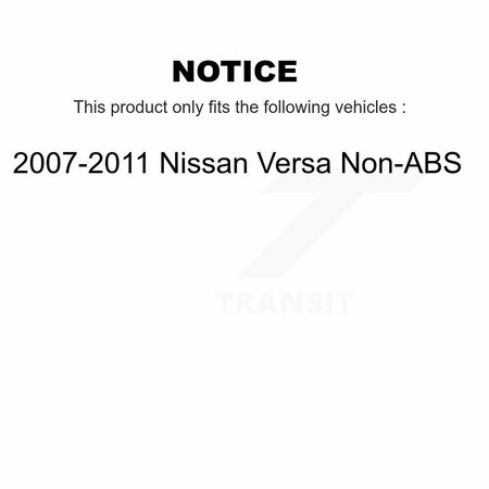 Kugel Rear Wheel Bearing Hub Assembly For 2007-2011 Nissan Versa Non-ABS 70-512387